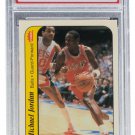 Michael Jordan Chicago Bulls Slabbed 1986 Fleer #8 Sticker Card NM-MT 8 PSA 332