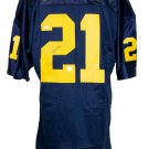 Desmond Howard Michigan Wolverines Signed Blue Wilson Football Jersey JSA