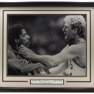 Julius Dr. J Erving Larry Bird Framed Fight at The Garden 16x20 Photo