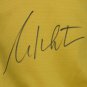 William Shatner Captain James T. Kirk Signed Yellow/Gold Star Trek Shirt JSA ITP