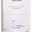 Ben Stiller Signed Tropic Thunder Movie Script BAS
