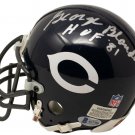 George Blanda Chicago Bears Signed Mini Helmet Insc. BAS