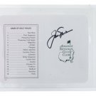Jack Nicklaus Signed Slabbed Augusta National Scorecard BAS