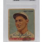 Andy Cohen New York Giants Signed 1933 Goudey #52 Baseball Card Slabbed BAS