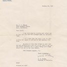 Knute Rockne Notre Dame Signed Letter 10/22/29 w Envelope PSA Auto 9 LOA AH41181