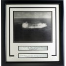 Navy Escort Carrier Planes Circle Sunken Nazi Sub Framed 17x18 WWII Photo