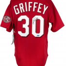 Ken Griffey Reds Signed Mitchell & Ness Red Baseball Jersey "HOF 16" Tristar 279