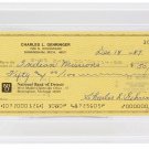 Charles Gehringer Detroit Tigers Signed Slabbed Check #3080 Mint 9 PSA/DNA