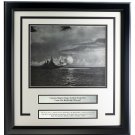 Battleship Missouri 16 Inch Projectiles Framed 17x18 WWII Photo