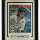 Ted Turner Signed Framed 8x10 Sports Illustrated Cover BAS