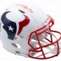 DeAndre Hopkins Texans Signed Full Size Matte White Auth Speed Helmet w/Case JSA