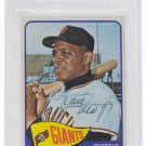 Willie Mays San Francisco Giants Signed 1965 Topps 250 Baseball Card Slabbed BAS