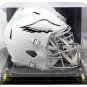 Zach Ertz Signed Full Size White Matte Spd Auth Helmet w/Case Ertz Hologram JSA