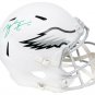 Zach Ertz Signed Full Size White Matte Spd Auth Helmet w/Case Ertz Hologram JSA