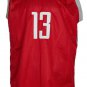 James Harden Signed Custom Red Pro-Style Basketball Jersey BAS ITP