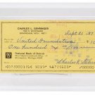 Charles Gehringer Detroit Tigers Signed Slabbed Check #3035 GEM 10 PSA/DNA