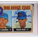 Nolan Ryan New York Mets Signed Slabbed Topps Rookie Card Insc GEM MT 10 PSA/DNA