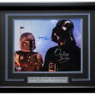 Dave Prowse Darth Vader Jeremy Bulloch Boba Fett Signed Framed 11x14 Photo BAS