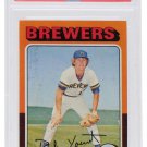 Robin Yount Milwaukee Brewers 1975 Topps #223 Baseball Card EX MT 6 Slabbed PSA