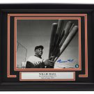 Willie Mays Signed Framed San Francisco Giants 8x10 Bats Photo Mays Holo