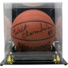 Wilt Chamberlain Lakers Signed Spalding Basketball w/ Case Graded Gem 10 Auto