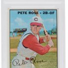 Pete Rose Cincinnati Reds 1967 Topps #430 Baseball Card VG EX 4 Slabbed PSA