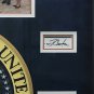 U.S. Presidents+First Lady Signature Cuts Framed 27x27 Display Nixon+10 BAS LOA