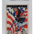 Bobby Hull Chicago Blackhawks Signed Slabbed 1992 Ultimate Hockey Card BAS