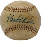 1920s Babe Ruth Yankees Signed Reach Baseball w/ Glass Case PSA BAS A04110