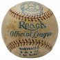 1920s Babe Ruth Yankees Signed Reach Baseball w/ Glass Case PSA BAS A04110