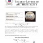 1920s Babe Ruth Yankees Signed Reach Baseball w/ Glass Case PSA BAS A04110