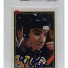 Mario Lemieux Penguins Signed Slabbed 1991 Topps Pre Production Sample Card BAS