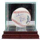 Christian Bale Signed MLB Baseball w/ Glass Display Case BAS