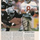 Steve Young San Francisco 49ers Signed Magazine Page BAS