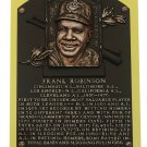Frank Robinson Baltimore Orioles Signed Hall Of Fame Plaque Post Card BAS