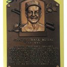 Stan Musial St. Louis Cardinals Signed Hall Of Fame Plaque Post Card BAS