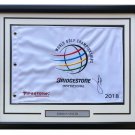 Jordan Spieth Signed Framed 2018 Bridgestone PGA Golf Flag PSA/DNA