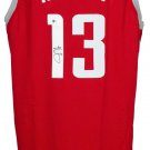 James Harden Signed Custom Red Pro Style Basketball Jersey BAS ITP