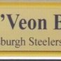 Le'Veon Bell Pittsurgh Steelers Signed Framed 16x20 Snow Hurdle Photo JSA