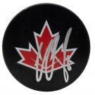 Claude Giroux Signed 2017 Team Canada World Cup Logo Hockey Puck BAS
