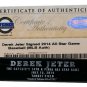 Derek Jeter Yankees Signed 2014 All Star Game Baseball Steiner+MLB HZ163736
