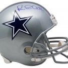 Michael Irvin Dallas Cowboys Signed Full Size Silver Replica Helmet JSA