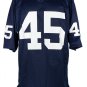 Rudy Ruettiger Signed Blue Custom College Style Jersey "11-8-75 ND 24 GT3" JSA