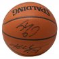 Kobe Bryant Shaquille O'Neal Signed Spalding Game Ball w/Case PSA BAS WA29482
