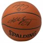 Kobe Bryant Shaquille O'Neal Signed Spalding Game Ball w/Case PSA BAS WA29482