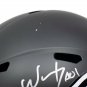 Carson Wentz Zach Ertz Signed Full Size Matte Black Spd Rep Helmet Fanatics+JSA