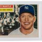 Mickey Mantle New York Yankees 1956 Topps #135 Baseball Card VG EX 4 Slabbed PSA