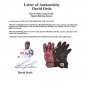 David Ortiz Signed Game Used Red Sox Marucci Red/Black Batting Gloves Ortiz LOA