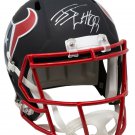 JJ Watt Houston Texans Signed Full Size Matte Black Speed Replica Helmet JSA ITP