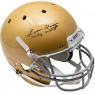 Lou Holtz Notre Dame Signed Full Size Replica Helmet Insc. JSA ITP